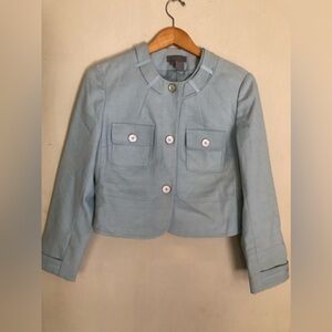 Eccoci Soft Blue Ladies Blazer Jacket Size 6